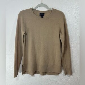 Halogen 100% Cashmere Crewneck Pullover Sweater Women’s Small Neutral Tone Cozy